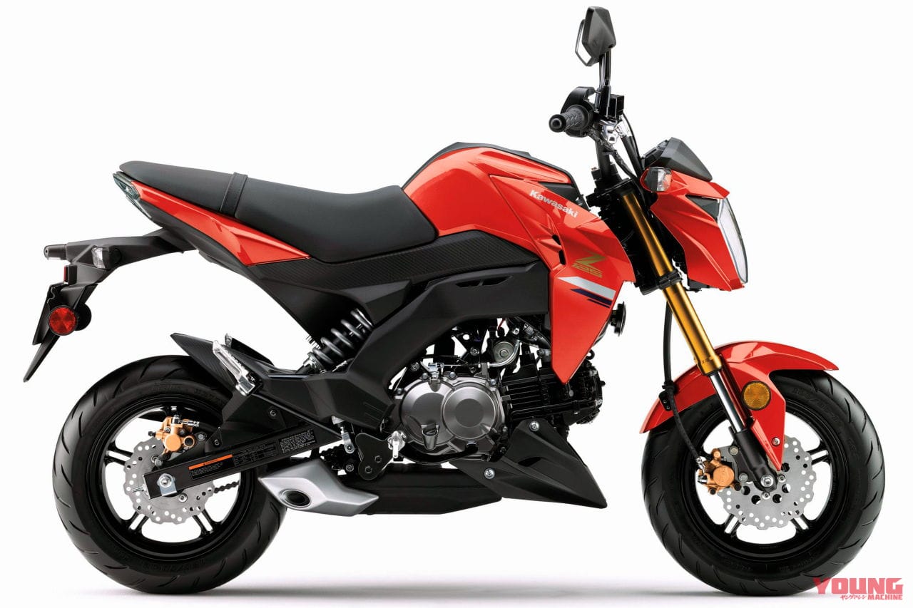 |カラフルな脚ゲット! カワサキ「Z125プロ」登場、ニューカラーはインドネシアをしのぐ3色展開【北米】