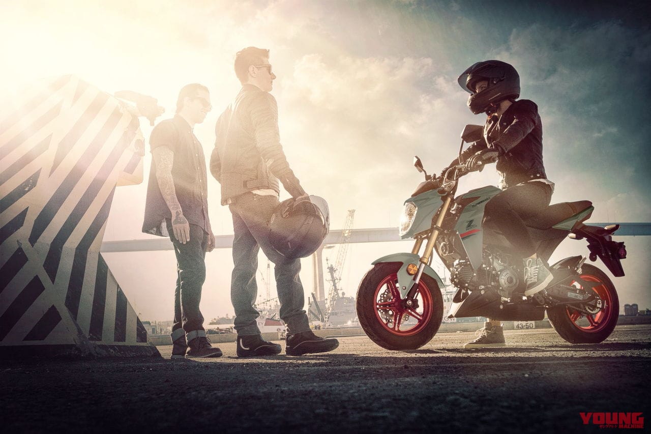 |カラフルな脚ゲット! カワサキ「Z125プロ」登場、ニューカラーはインドネシアをしのぐ3色展開【北米】