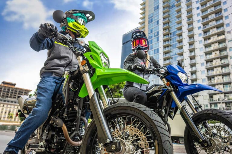 カワサキ「KLX230/S/SM」'23年モデルが北米上陸! シート高が低い カワサキ「KLX230/S/SM」'23年モデルが北米上陸! シート高が低い