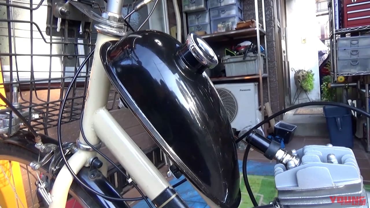 |ママチャリ改造バイクついに完成! コレが本当の原動機付自転車だっ!!〈自作モペット製作記 #8〉