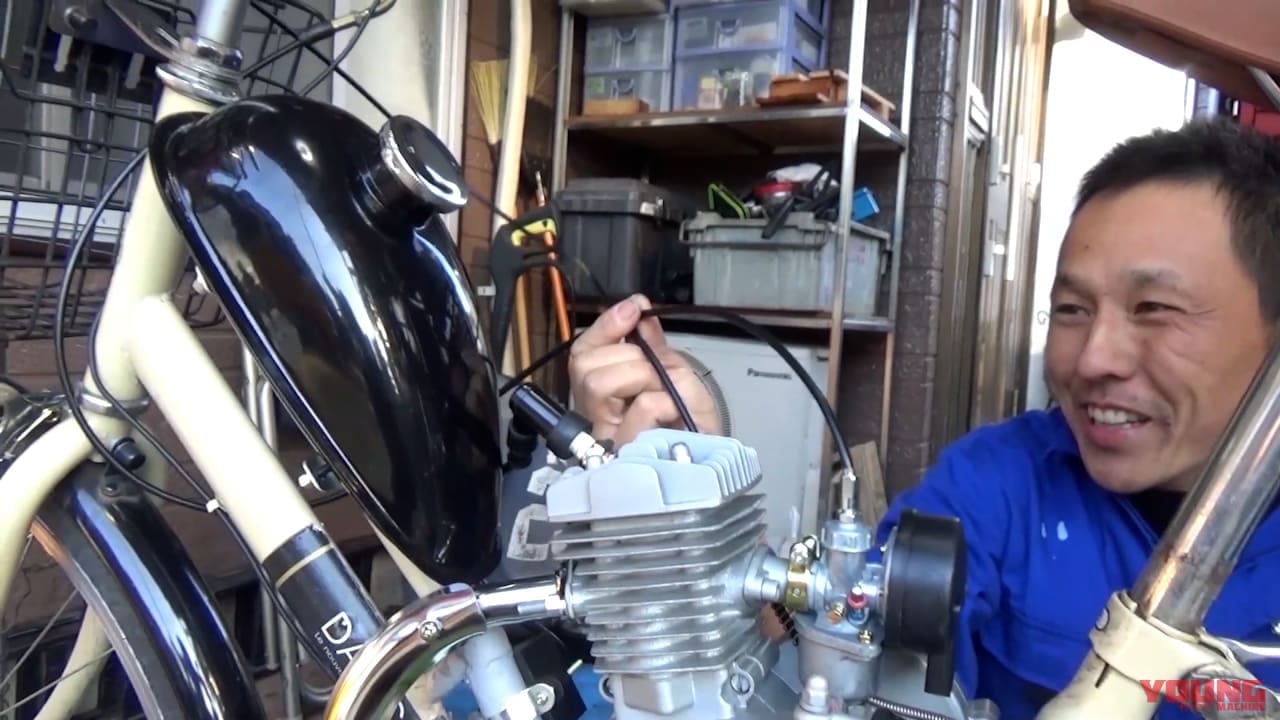 自作モペット製作記 #8|後輪ブレーキ|ママチャリ改造バイクついに完成! コレが本当の原動機付自転車だっ!!〈自作モペット製作記 #8〉