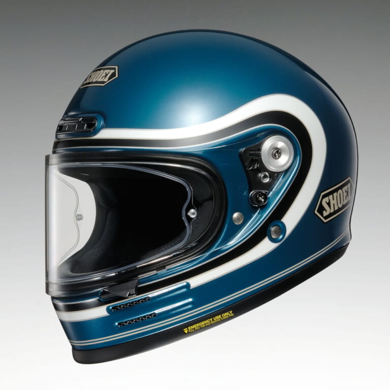 SHOEI Glamster BIVOUAC|SHOEIのレトロなフルフェイスヘルメットに新グラフィック「グラムスター ビバーク」が登場!