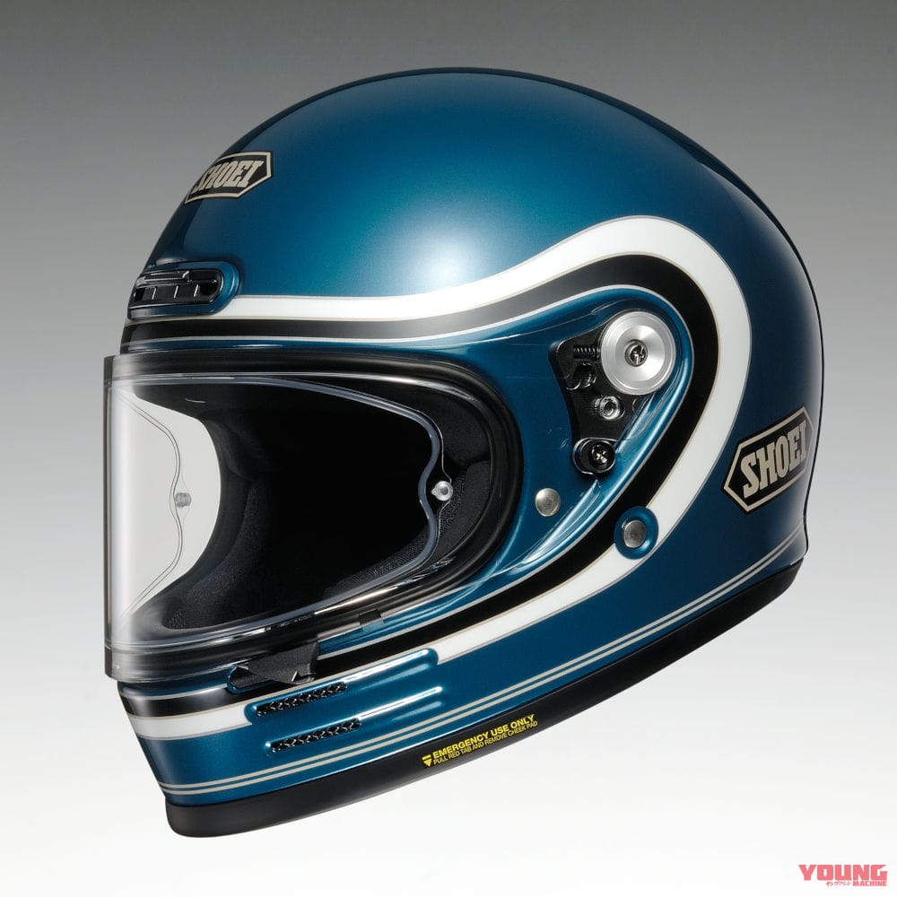 SHOEI Glamster BIVOUAC|SHOEIのレトロなフルフェイスヘルメットに新グラフィック「グラムスター ビバーク」が登場!