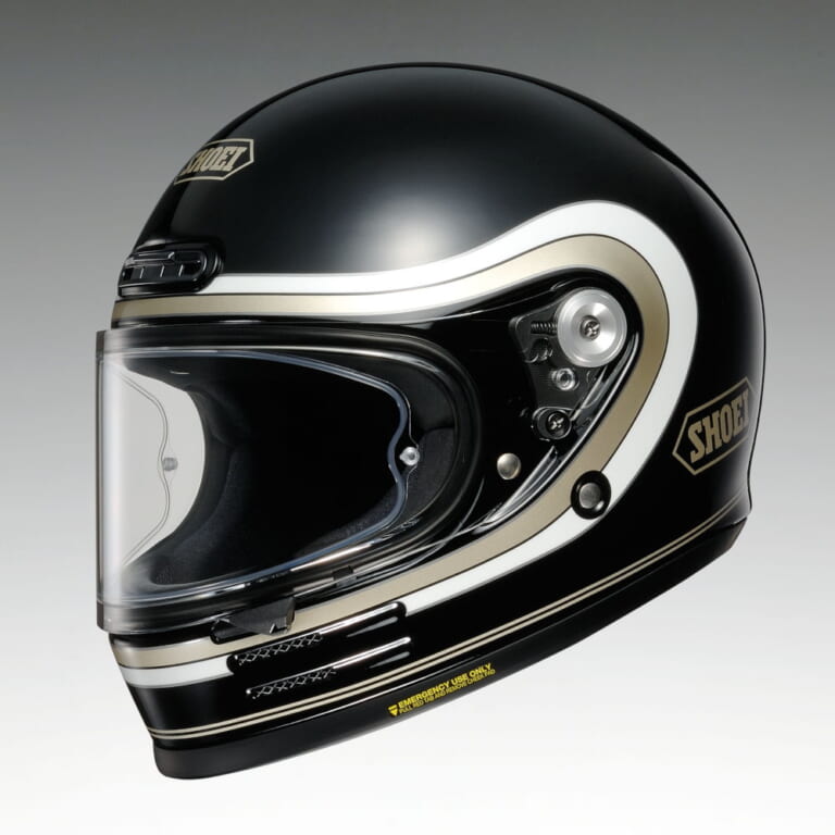 SHOEI Glamster BIVOUAC|SHOEIのレトロなフルフェイスヘルメットに新グラフィック「グラムスター ビバーク」が登場!