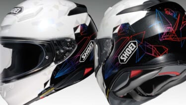 SHOEIのレトロなフルフェイスヘルメットに新グラフィック
