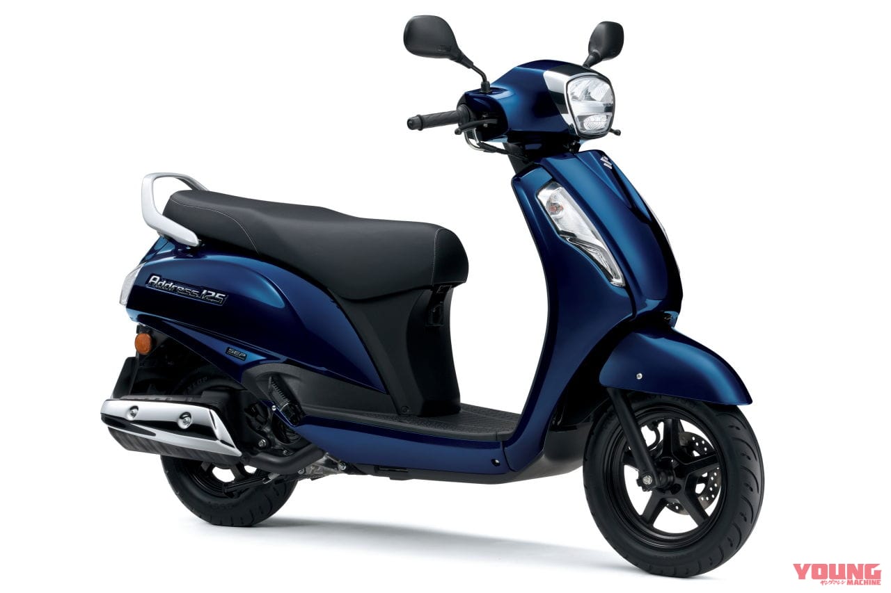 新型「アドレス125」|スズキ新型車「バーグマンストリート125EX」登場! 欧州で原付二種スクーター×3車が揃い踏み