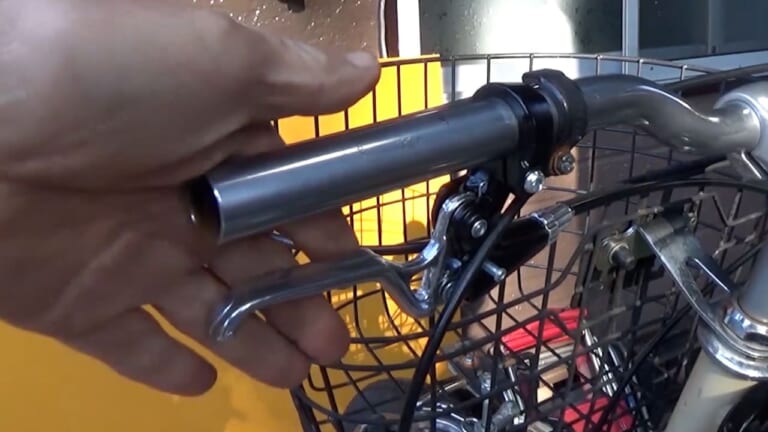 自作モペット製作記 #8|クラッチレバー|ママチャリ改造バイクついに完成! コレが本当の原動機付自転車だっ!!〈自作モペット製作記 #8〉