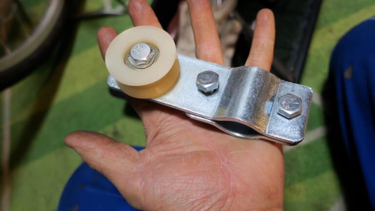 自作モペット製作記|チェーンスライダー|中国製エンジンでママチャリをオートバイに! 2本チェーンは外観がシュールすぎ?〈自作モペット製作記 #7〉