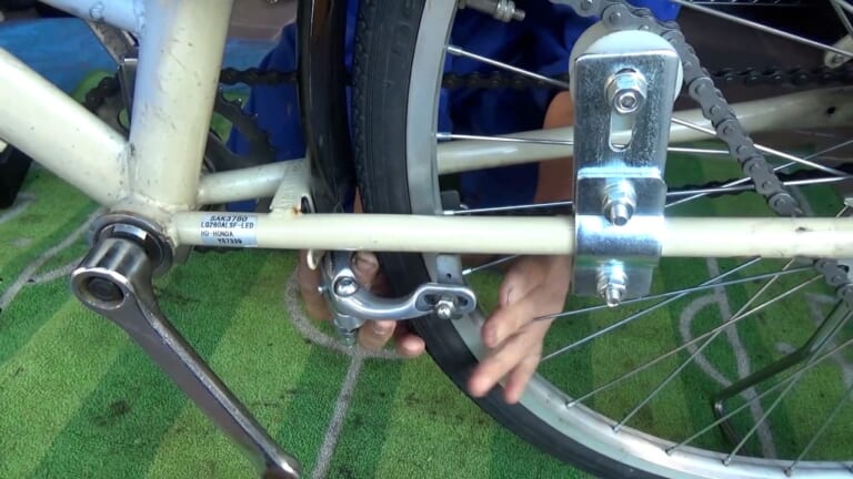自作モペット製作記 #8|後輪ブレーキ|ママチャリ改造バイクついに完成! コレが本当の原動機付自転車だっ!!〈自作モペット製作記 #8〉