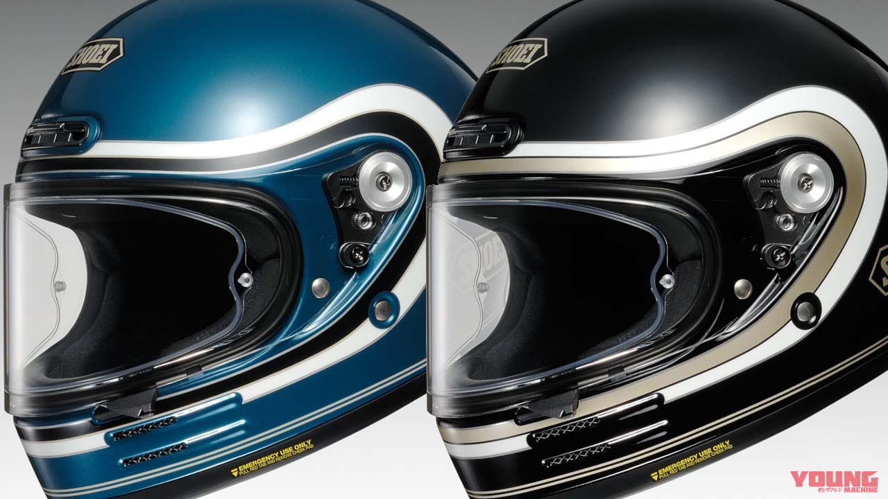SHOEIのレトロなフルフェイスヘルメットに新グラフィック「グラムスター ビバーク」が登場!