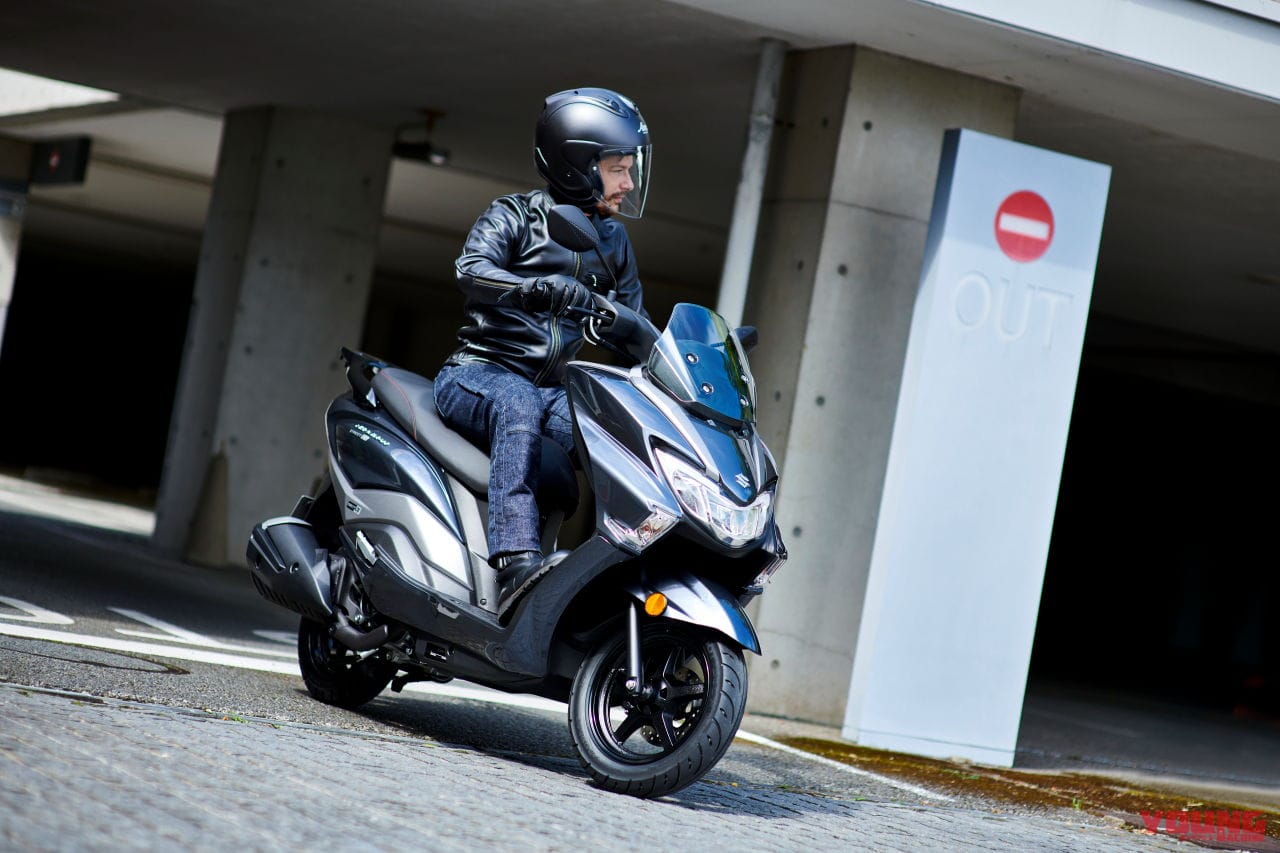 スズキ|バーグマンストリート125EX|欧州仕様|スズキ新型車「バーグマンストリート125EX」登場! 欧州で原付二種スクーター×3車が揃い踏み