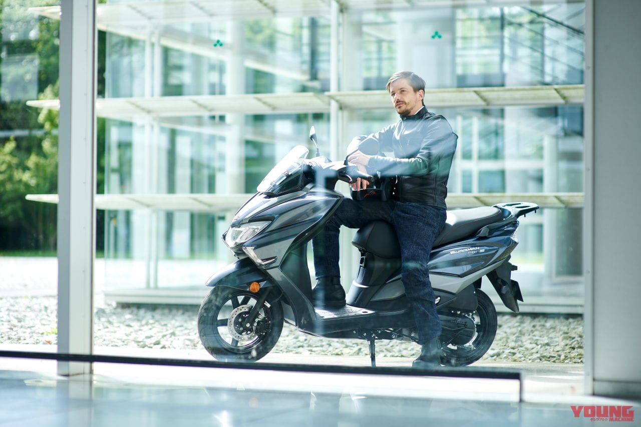 スズキ|バーグマンストリート125EX|欧州仕様|スズキ新型車「バーグマンストリート125EX」登場! 欧州で原付二種スクーター×3車が揃い踏み