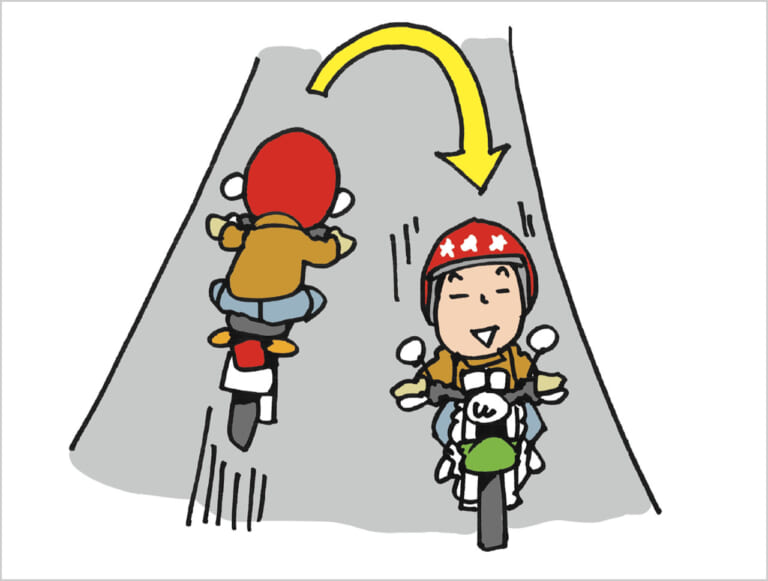 Q35：小回りが苦手……。Uターンの仕方を教えてっ!!【30秒でわかる! バイクの疑問】（25ページ目）