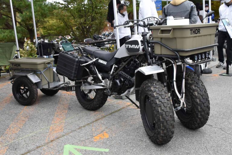 ヤマハ|TMW|TW200|ヤマハモーターサイクルデー2022|2台のヤマハが初公開! YZF-R7 SPにTW200のハイブリッド3駆が登場だ