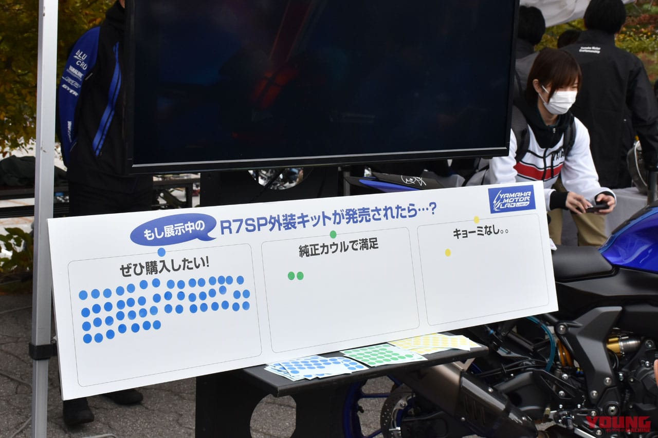 ヤマハ|YZF-R7 SP|ヤマハモーターサイクルデー2022|2台のヤマハが初公開! YZF-R7 SPにTW200のハイブリッド3駆が登場だ