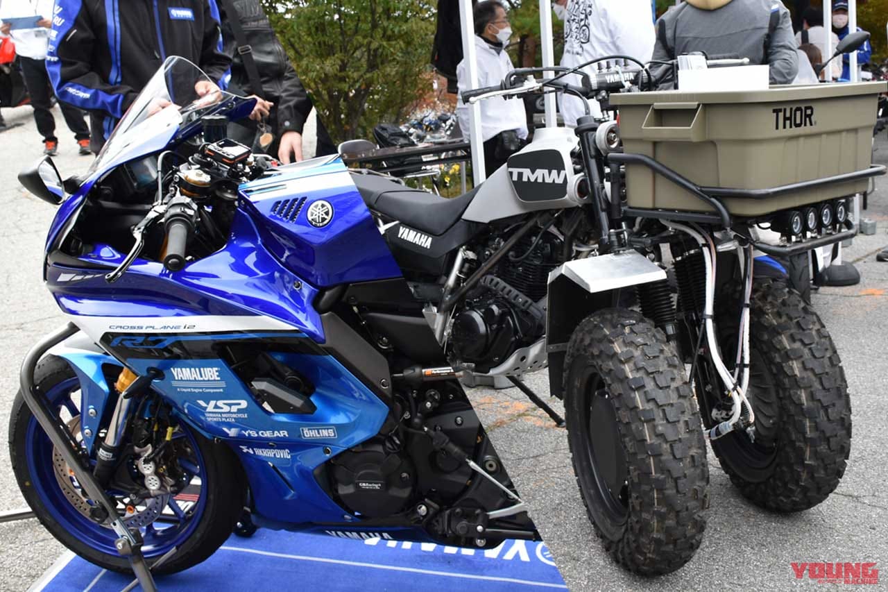 2台のヤマハが初公開! YZF-R7 SPにTW200のハイブリッド3駆が登場だ