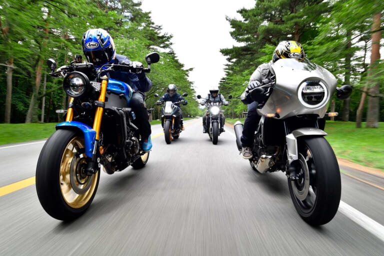 XSR900/HAWK11/KATANA/Z900RS|丸山浩独白“青春をもう一度!” 試乗して確かめる、絶版バイクの最新事情【現代ではありえない、当時の個性を楽しむ】