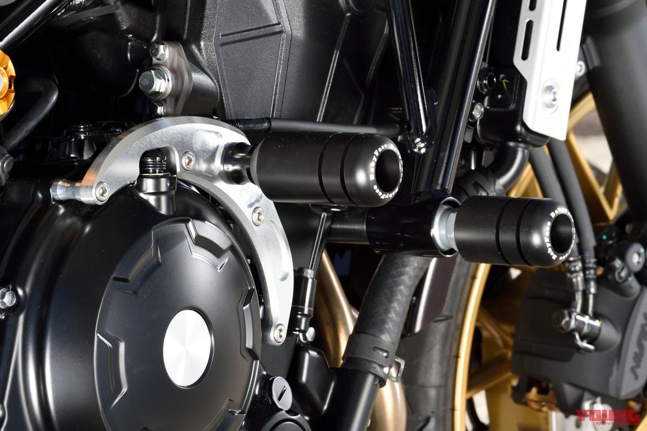 |ベビーフェイス Z650RSカスタム【軽量ツインのネオクラシック系Z。黄金のSPLパーツが彩る】