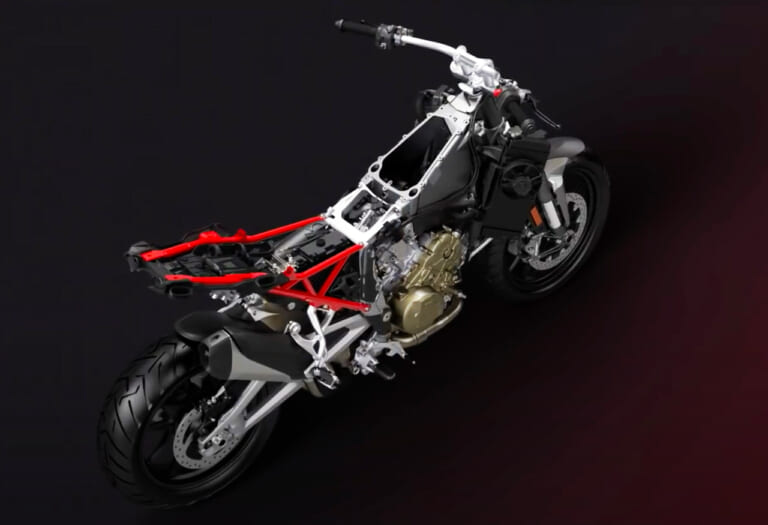 モノコックフレームイメージ|Q19:ダイヤモンド? クレードル?? フレームの種類と違いを教えて【30秒でわかる! バイクの疑問】