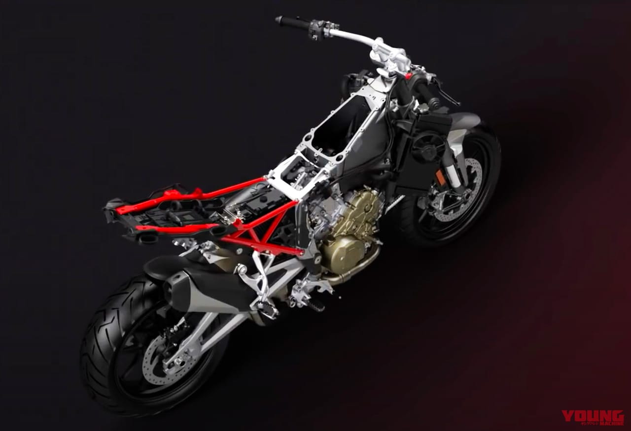 モノコックフレームイメージ|Q19:ダイヤモンド? クレードル?? フレームの種類と違いを教えて【30秒でわかる! バイクの疑問】