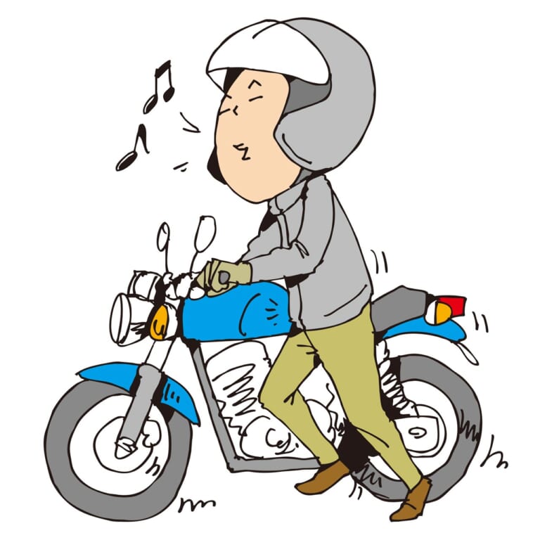取り回しのイメージ|Q25:「腰で押す」? 重く感じない取り回し方を教えて!【30秒でわかる! バイクの疑問】