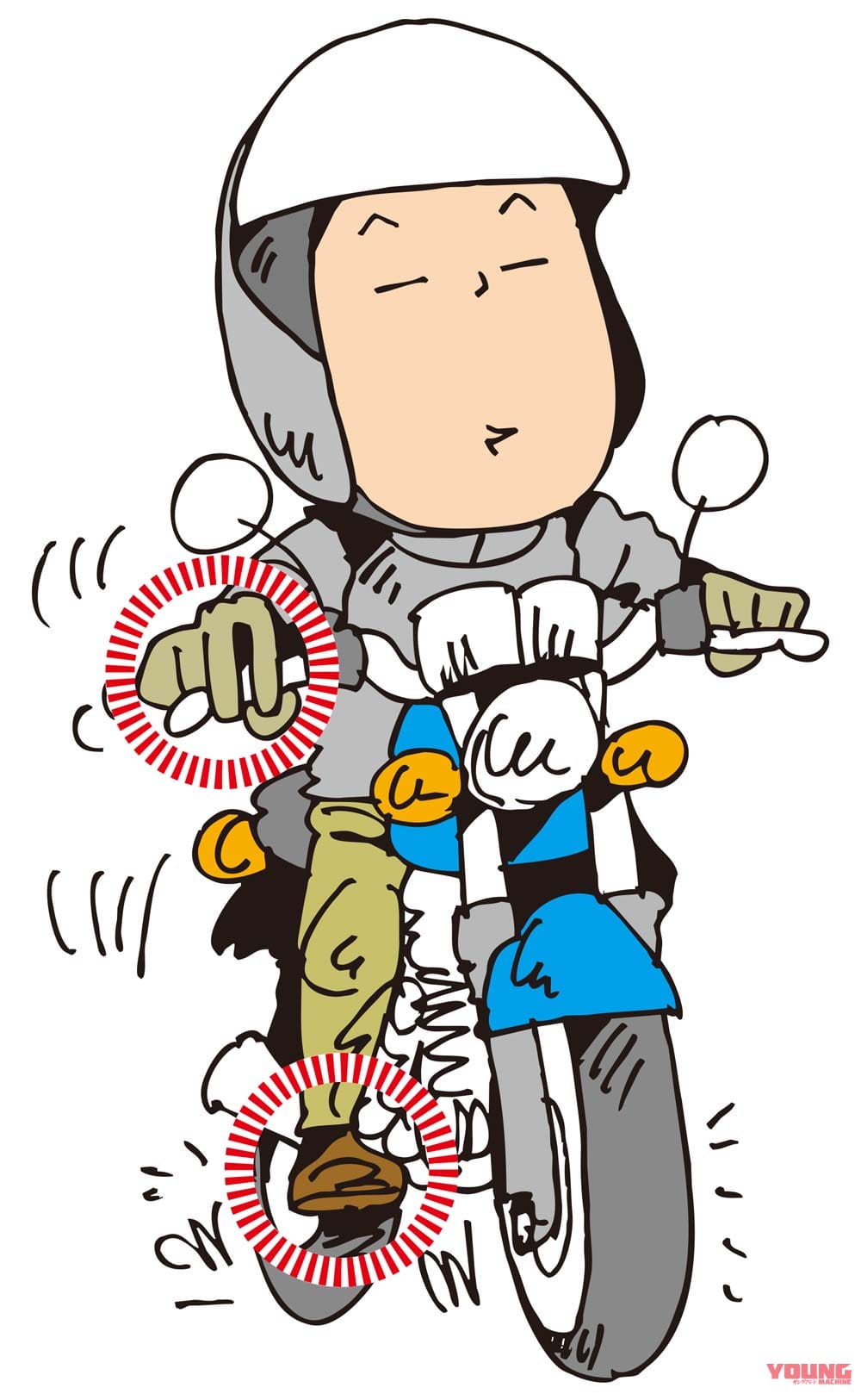 ブレーキは前後同時に!|Q27:常に「前7:後3」? ブレーキのかけ方の基本を教えて【30秒でわかる! バイクの疑問】