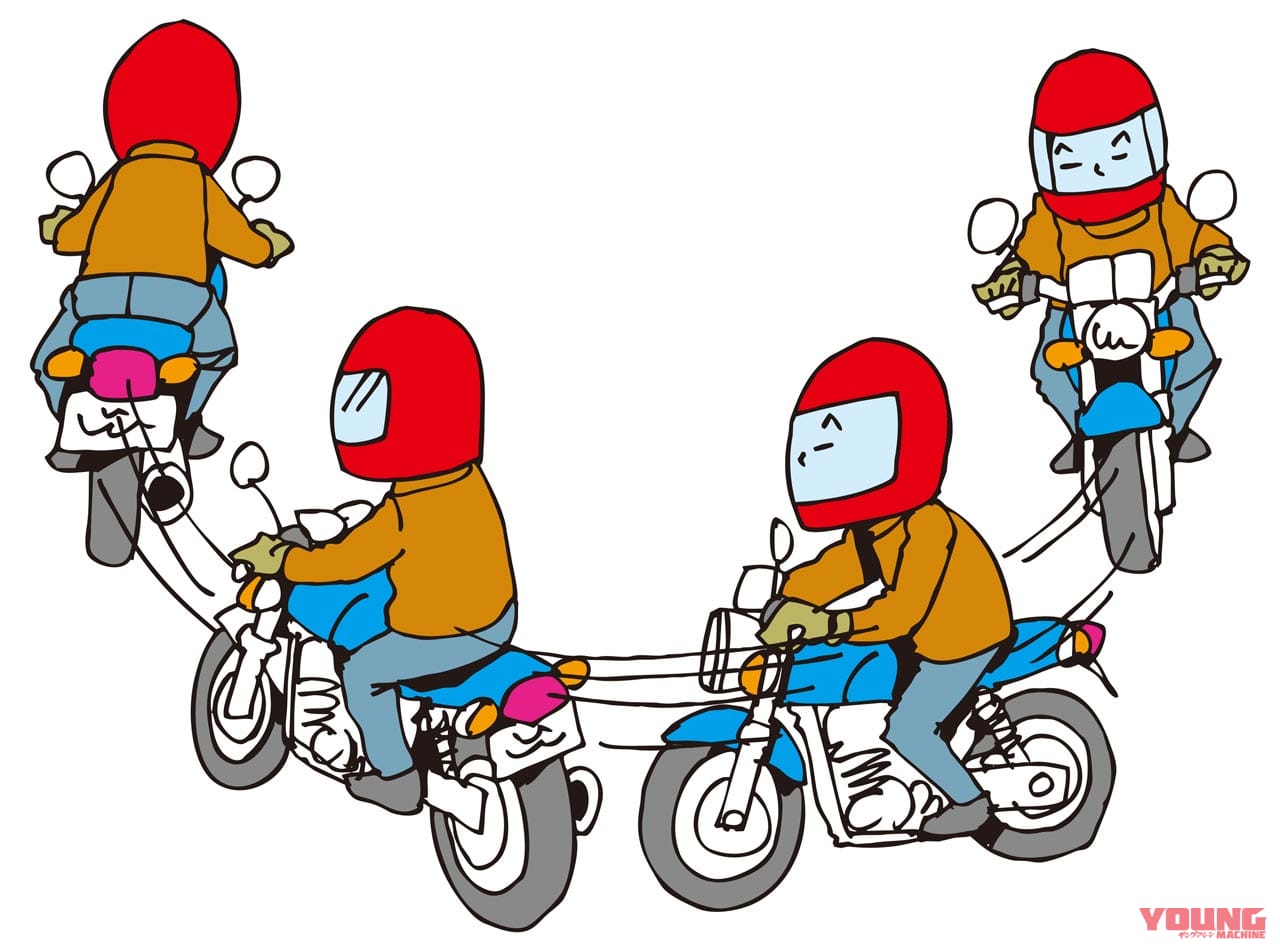 Uターンのイメージ|Q35:小回りが苦手……。Uターンの仕方を教えてっ!!【30秒でわかる! バイクの疑問】