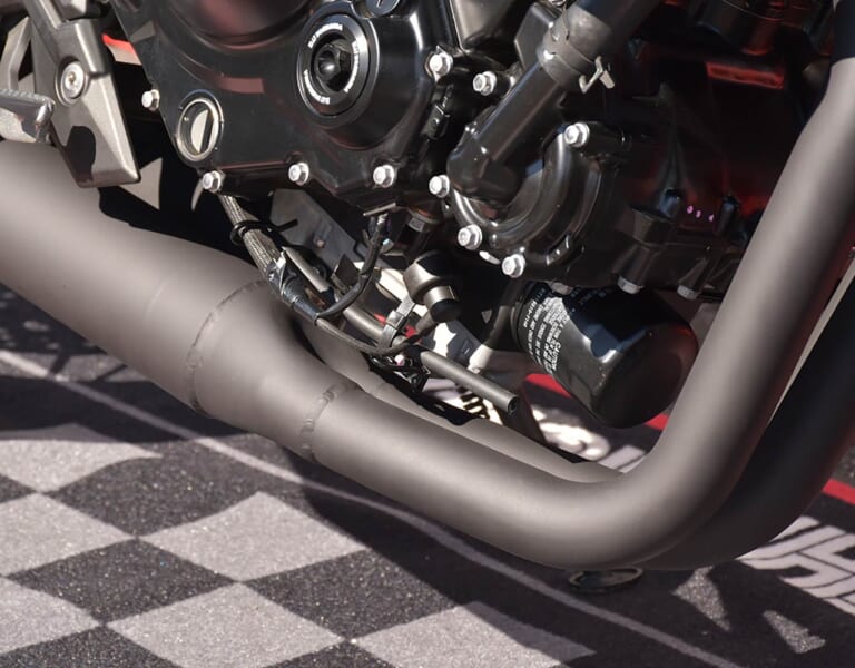 Z650RS用 機械曲ストレートサイクロン(開発中)|【ヨシムラミーティング2022レポート】Z650RS用ストレート管が遂にお披露目! 世界耐久選手権の来期参戦についてもヨシムラに”動き”アリだ!!