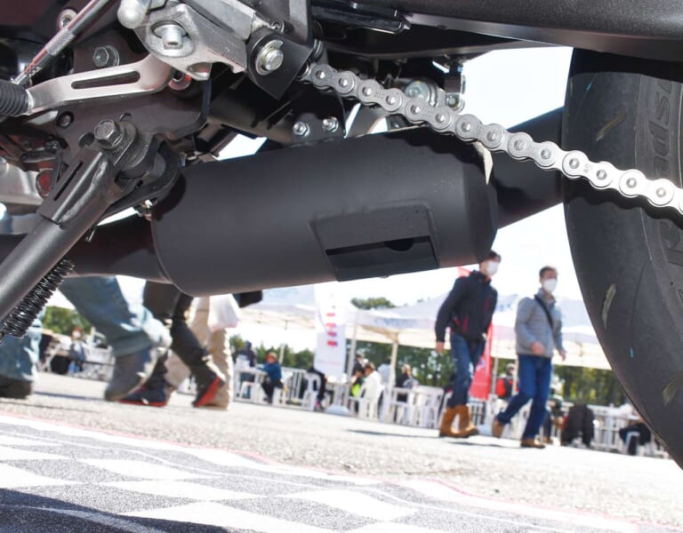 Z650RS用 機械曲ストレートサイクロン(開発中)|【ヨシムラミーティング2022レポート】Z650RS用ストレート管が遂にお披露目! 世界耐久選手権の来期参戦についてもヨシムラに”動き”アリだ!!