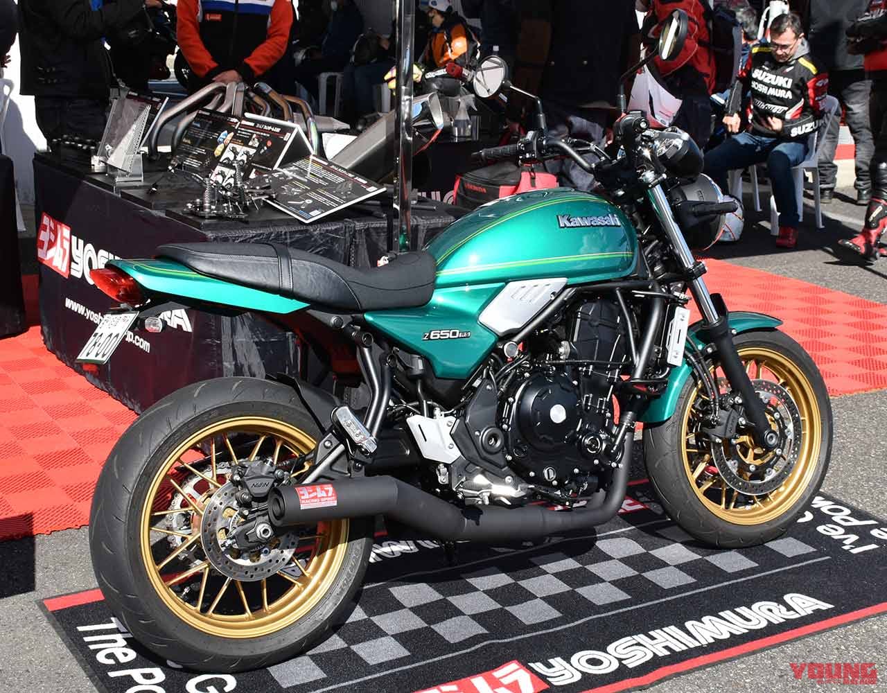 Z650RS用 機械曲ストレートサイクロン(開発中)|【ヨシムラミーティング2022レポート】Z650RS用ストレート管が遂にお披露目! 世界耐久選手権の来期参戦についてもヨシムラに”動き”アリだ!!