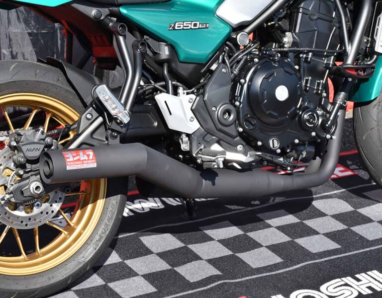 Z650RS用 機械曲ストレートサイクロン(開発中)|【ヨシムラミーティング2022レポート】Z650RS用ストレート管が遂にお披露目! 世界耐久選手権の来期参戦についてもヨシムラに”動き”アリだ!!