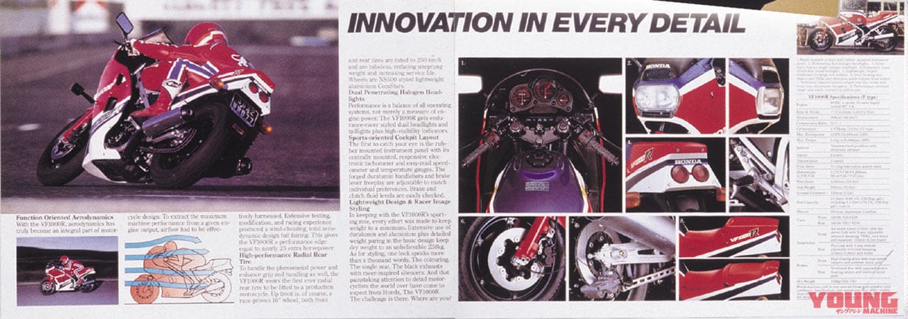 ホンダ VF1000R|「ホンダV4こそ最速」公道無敵を誇った水冷モデル:1984 ホンダVF1000R【あの素晴らしい名車をもう一度】