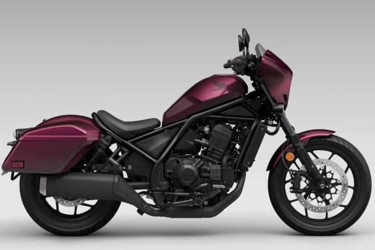 ホンダ|レブル1100T|北米仕様|2023年モデル|ホンダ新型「レブル1100T」見参! 話題のツーリングバージョンはハーフフェアリングとパニア装備【海外】