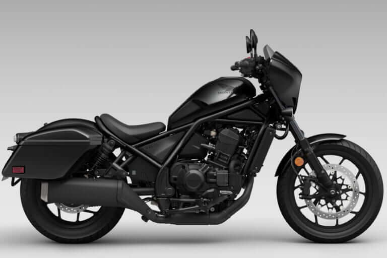 ホンダ|レブル1100T|北米仕様|2023年モデル|ホンダ新型「レブル1100T」見参! 話題のツーリングバージョンはハーフフェアリングとパニア装備【海外】