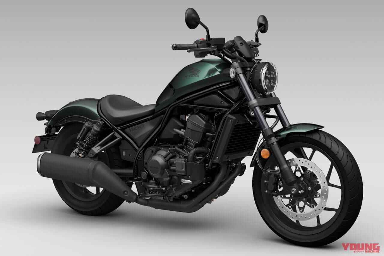 |ホンダ新型「レブル1100T」見参! 話題のツーリングバージョンはハーフフェアリングとパニア装備【海外】