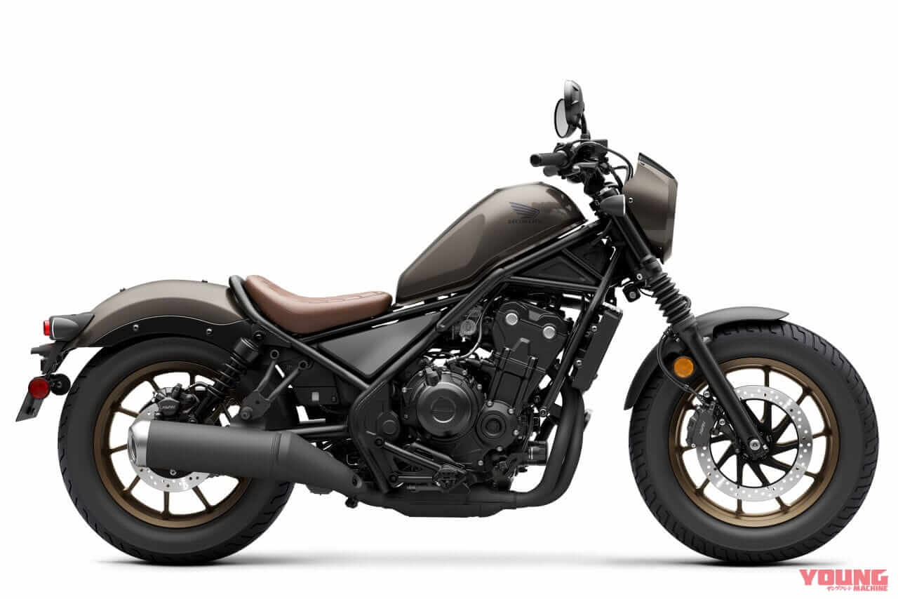 |ホンダ新型「レブル1100T」見参! 話題のツーリングバージョンはハーフフェアリングとパニア装備【海外】