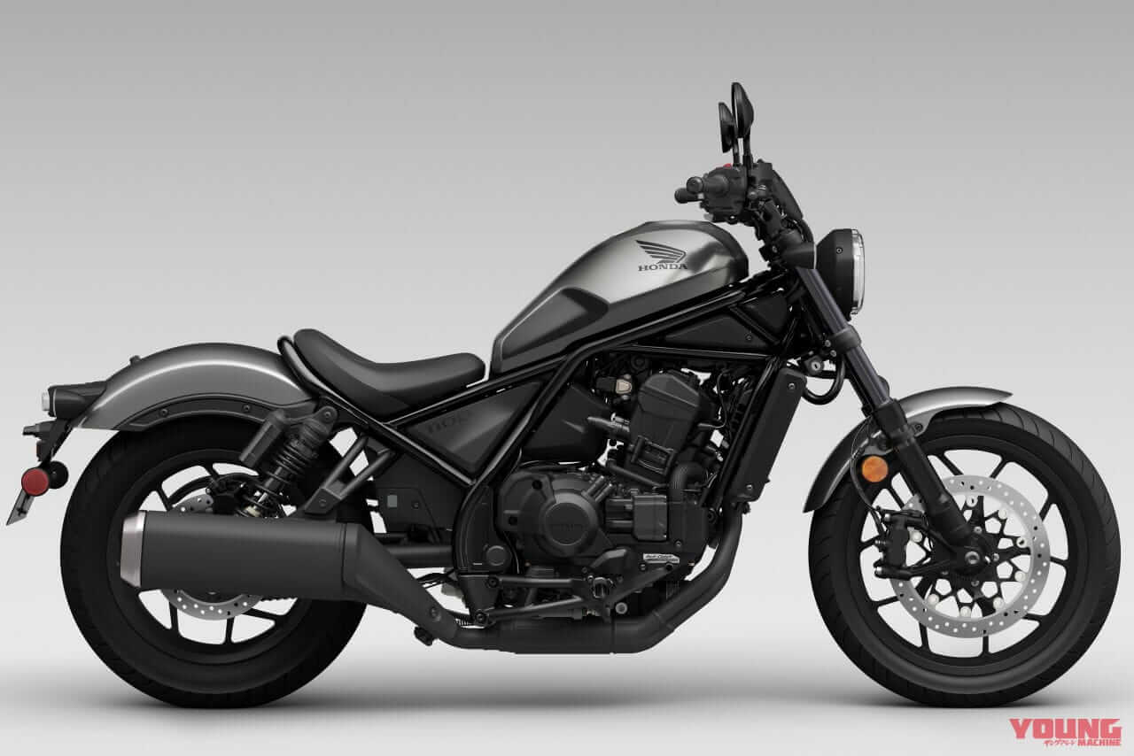 |ホンダ新型「レブル1100T」見参! 話題のツーリングバージョンはハーフフェアリングとパニア装備【海外】