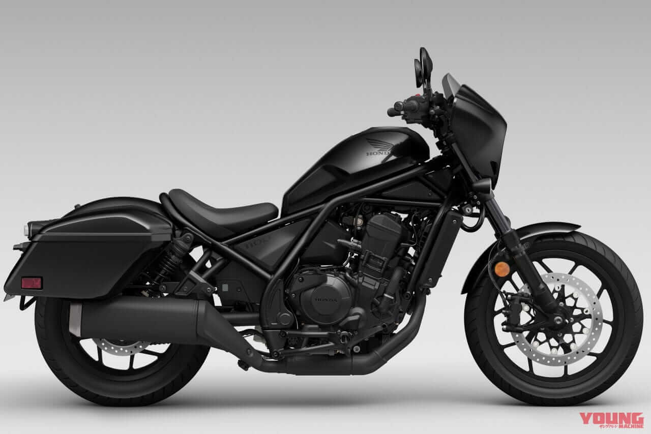 |ホンダ新型「レブル1100T」見参! 話題のツーリングバージョンはハーフフェアリングとパニア装備【海外】