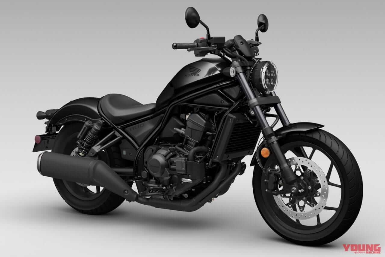 |ホンダ新型「レブル1100T」見参! 話題のツーリングバージョンはハーフフェアリングとパニア装備【海外】