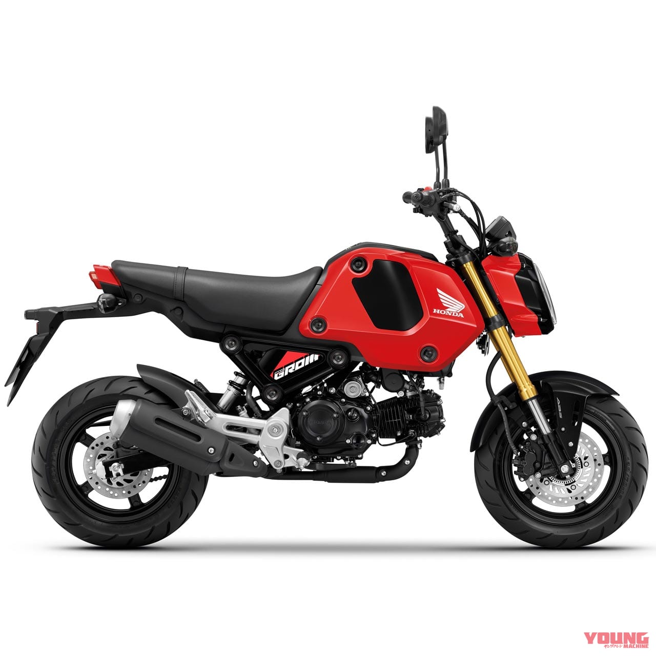|ホンダ「グロム」に新色! 大胆ロゴ&ゴールドホイールの“グレー”と個性強めの“ブルー”【欧州】
