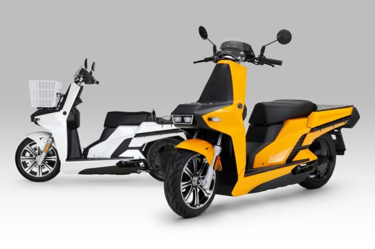 航続距離123km! アイディアから2輪の電動ビジネスバイク「AAウィズ」新登場!