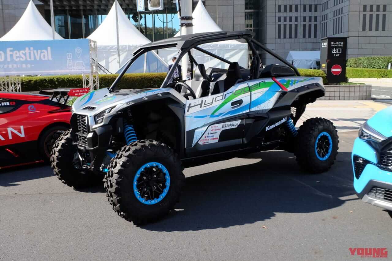 |都知事がカワサキの水素エンジンバギーに試乗! ゼロエミッションの糸口は電動モーターだけじゃない