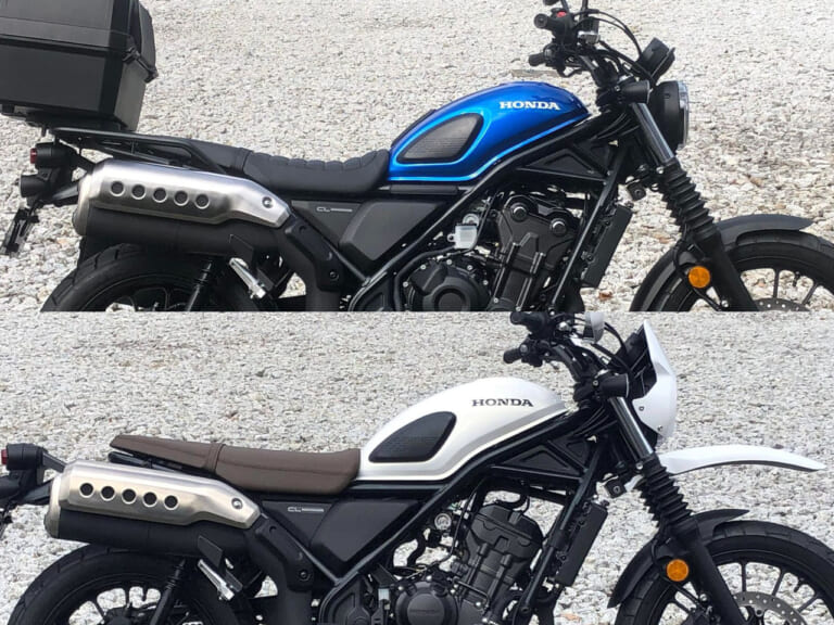 【超速報】ホンダ「CL250」「CL500」純正カスタムを撮った!! ラリー寄せとツーリング仕様