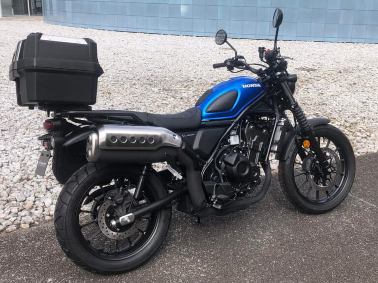 ホンダ|CL500|純正用品装着車|【超速報】ホンダ「CL250」「CL500」純正カスタムを撮った!! ラリー寄せとツーリング仕様