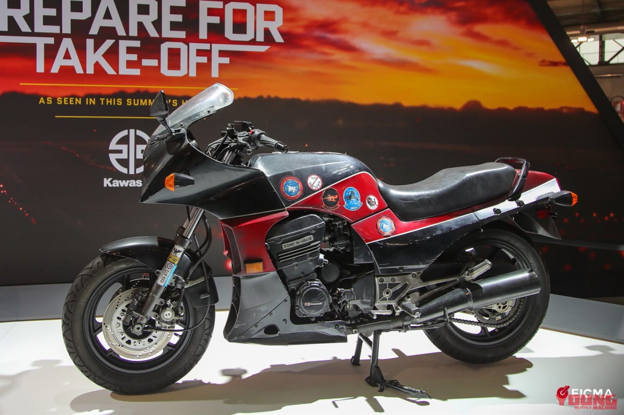 |トップガン仕様「GPz900R」は本物だった! カワサキ欧州が展示したニンジャは実際に使用された車両