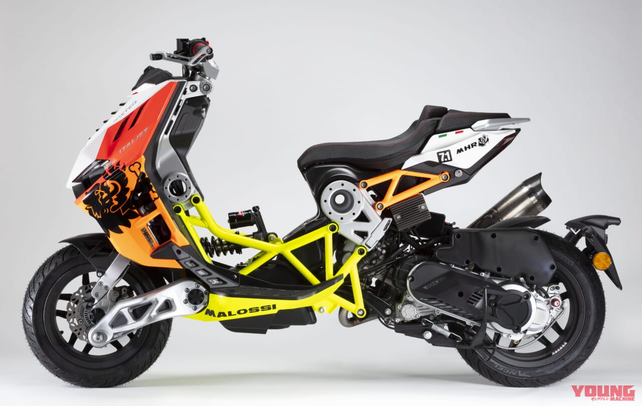 イタルジェット|ドラッグスター200|マロッシバージョン|異形のスクーター、超級続編!! イタルジェット「ドラッグスター500GP」「ドラッグスター#e01エレクトリック」がEICMAに登場