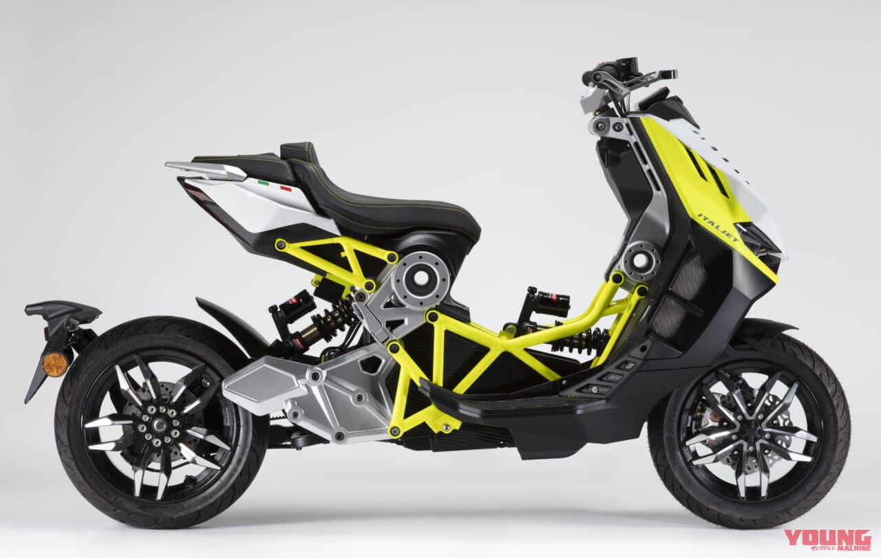 イタルジェット|ドラッグスター#01エレクトリック|異形のスクーター、超級続編!! イタルジェット「ドラッグスター500GP」「ドラッグスター#e01エレクトリック」がEICMAに登場