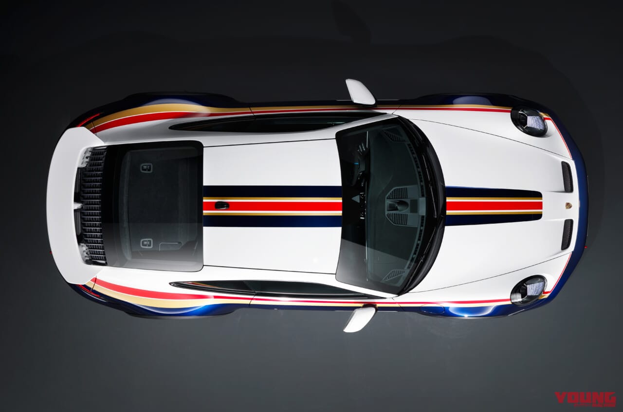 |“ロスマンズ”が新車で復活ッ!!  ポルシェの限定車「911ダカール」に伝説のカラーリングが降臨