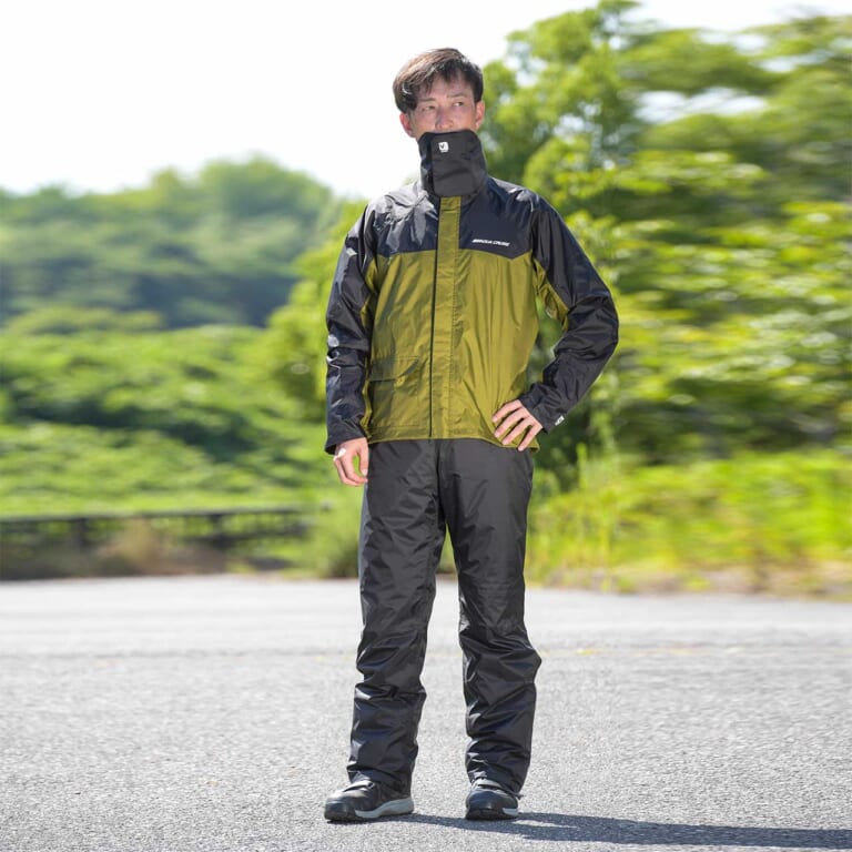 ヤマハ YAR30 サイバーテックスIIダブルガードレインスーツ|人気レインスーツ進化! 待望の緑も登場 【ヤマハ YAR30 サイバーテックスII ダブルガードレインスーツ】試用インプレッション