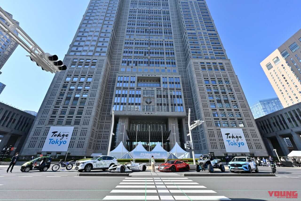 ZEV Tokyo Festival|都知事がカワサキの水素エンジンバギーに試乗! ゼロエミッションの糸口は電動モーターだけじゃない